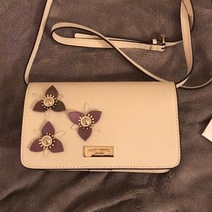 Bendel Smartphone Crossbody w/ floral appliqué